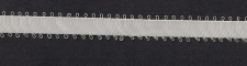3/8 Picot Ribbon White